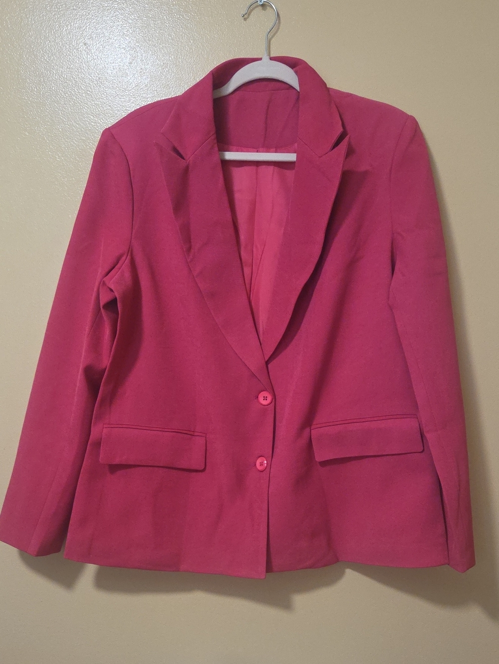 Women's Pink Tailored Blazer XXL